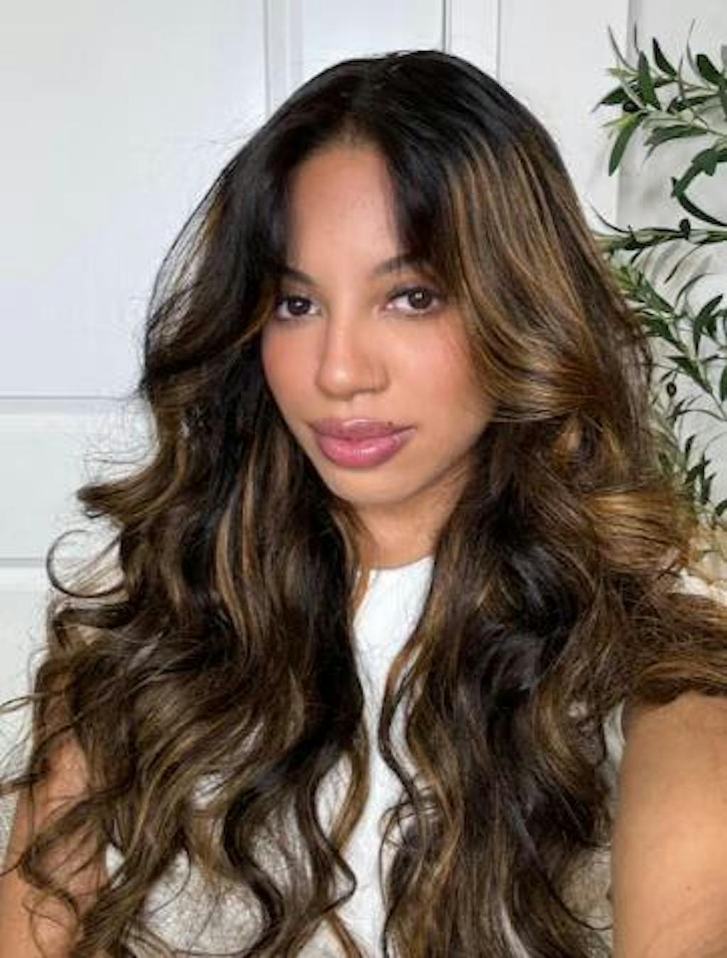 UBetter 7x5 Brown Balayage Highlights Body Wave Glueless Non-slip  Pre-Everything Ready-to-Wear with Curtain Bangs Wig with Invisi Drawstring