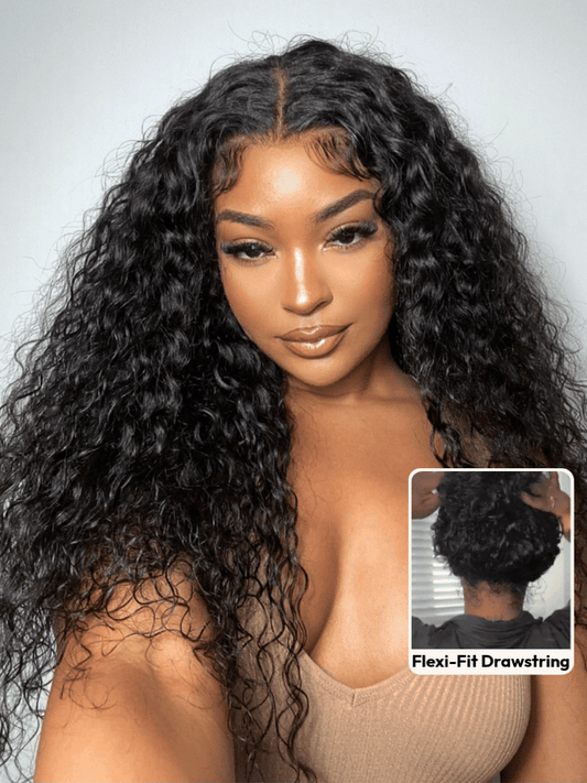UBetter 7x5 Glueless Non-slip Water Wave with Drawstring Pre-Everything Ready-to-Wear With Baby Hair Wig