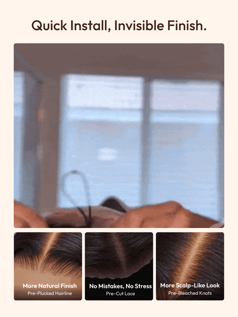 UBetter 13x4 HD Lace Glueless Non-slip Body Wave Wig Pull & Go Fit Ear-to-Ear with Invisi Drawstring  Pre-Everything Ready-to-Wear