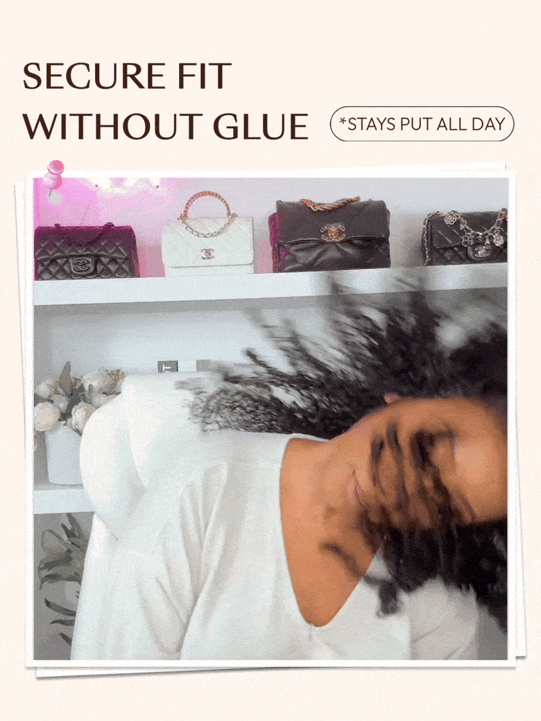 UBetter 7x5 & 13x4 Glueless Non-slip Curly Texture Premium Hair Drawstring Wig With Finger Coil Ends 150% Density Pre-Everything Ready-to-Wear