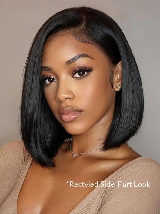 UBetter 7x5 Glueless Non-slip Lace Bleached Knots Pre Layered Bob With Drawstring Wig  Pre-Everything Ready-to-Wear